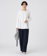 トップス Kai L】【ウォッシャブル】シャツコンビカットソー(トップス)｜EVEX by