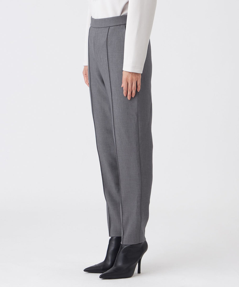 L】【マシンウォッシャブル】TRダブルクロスピンタックパンツ(パンツ