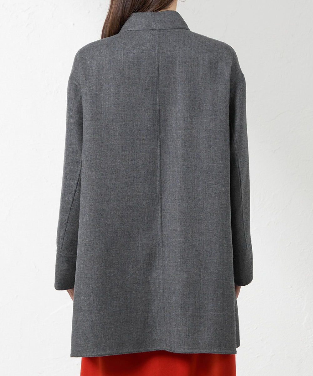 梳毛リバーステンカラーコート(コート)｜AMACA(アマカ)のファッション