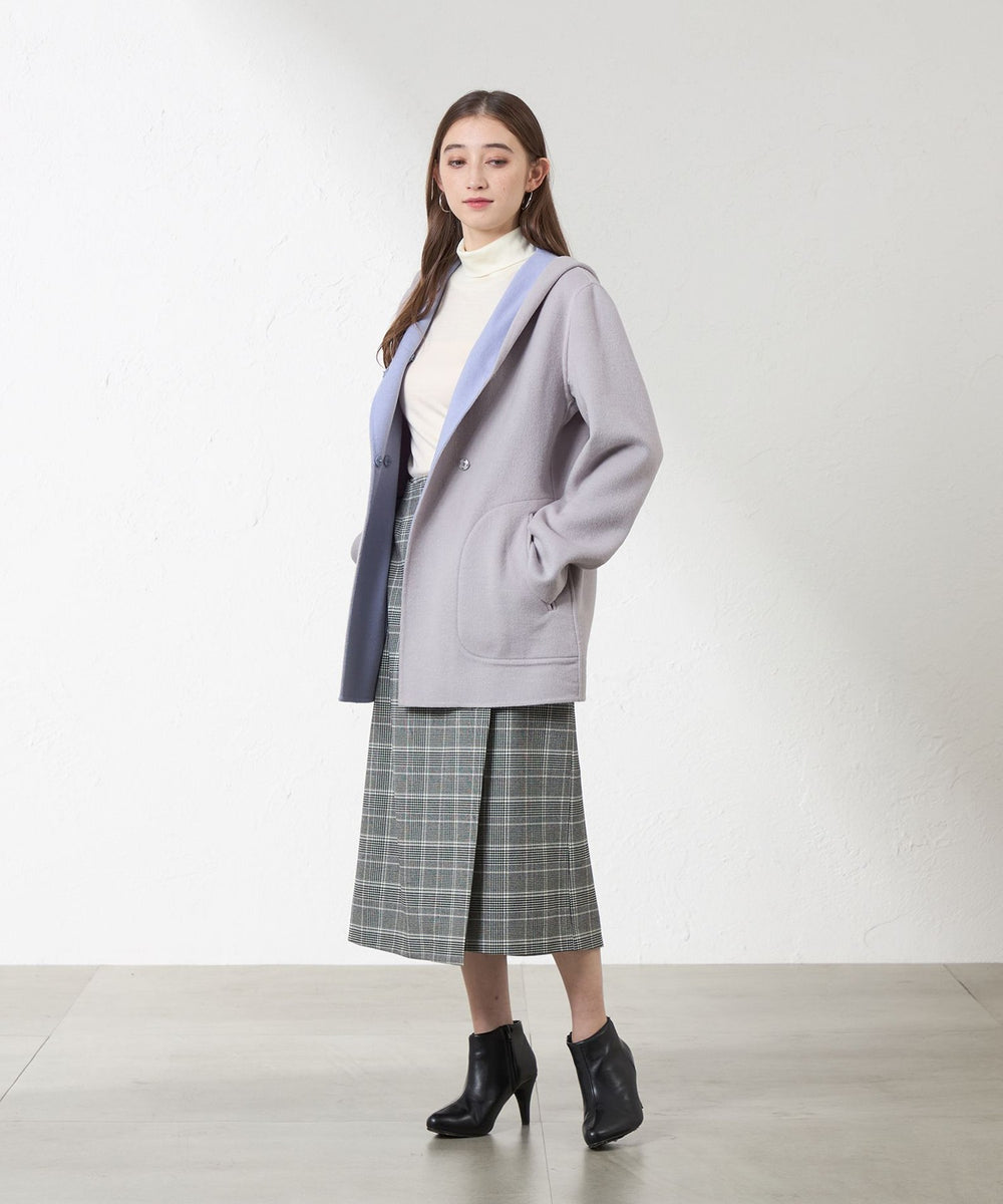 Anniversary Piece】紡毛配色リバーコート(コート)｜AMACA(アマカ)の