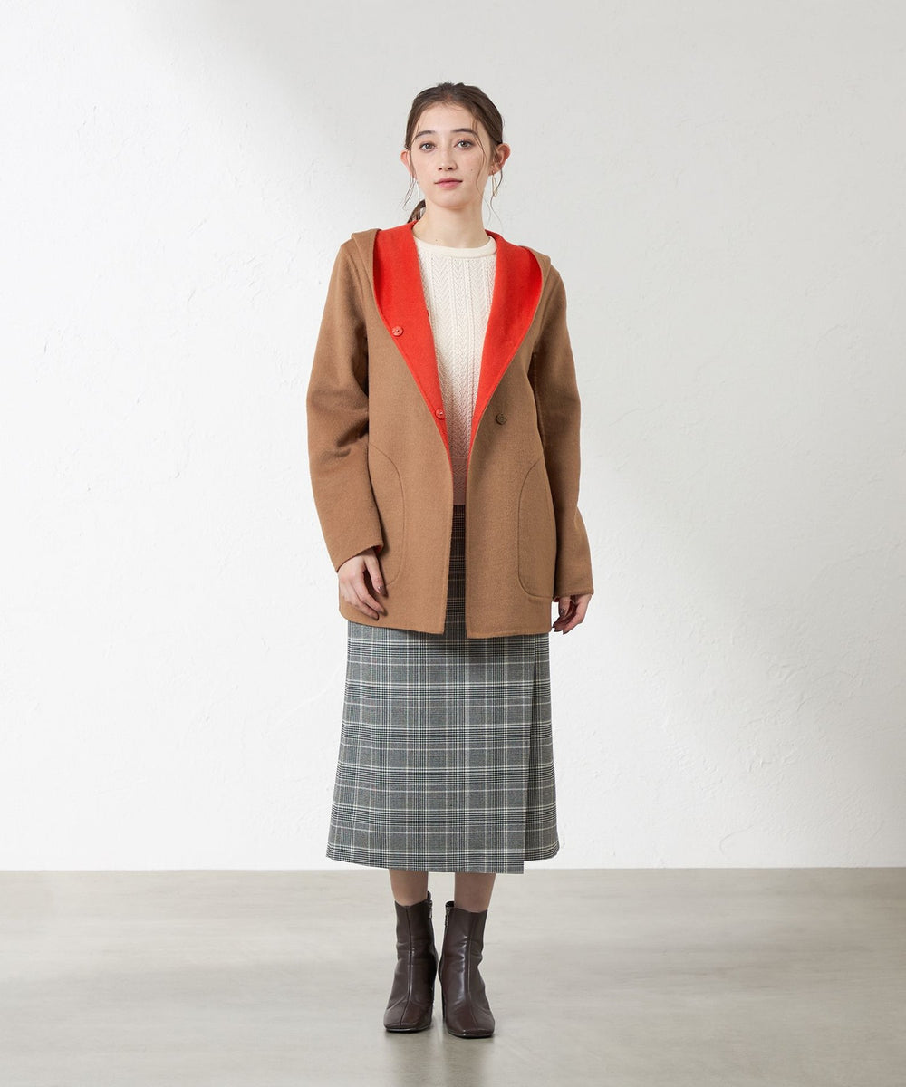 Anniversary Piece】紡毛配色リバーコート(コート)｜AMACA(アマカ)の