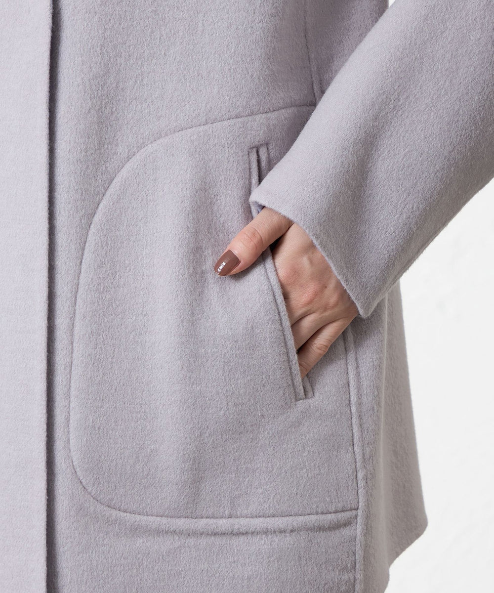 Anniversary Piece】紡毛配色リバーコート(コート)｜AMACA(アマカ)の