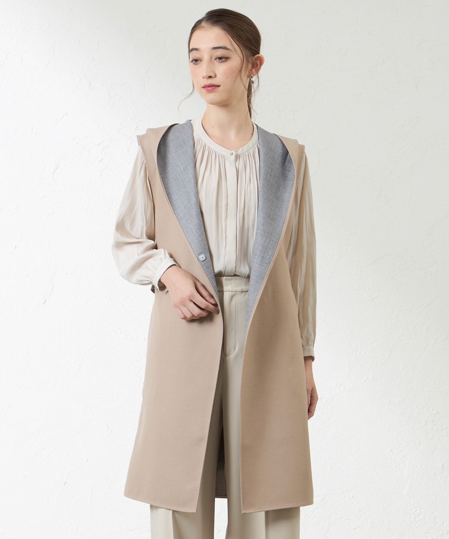 2231-V5E0261840__,40,モデル身長164cm 着用サイズ：38