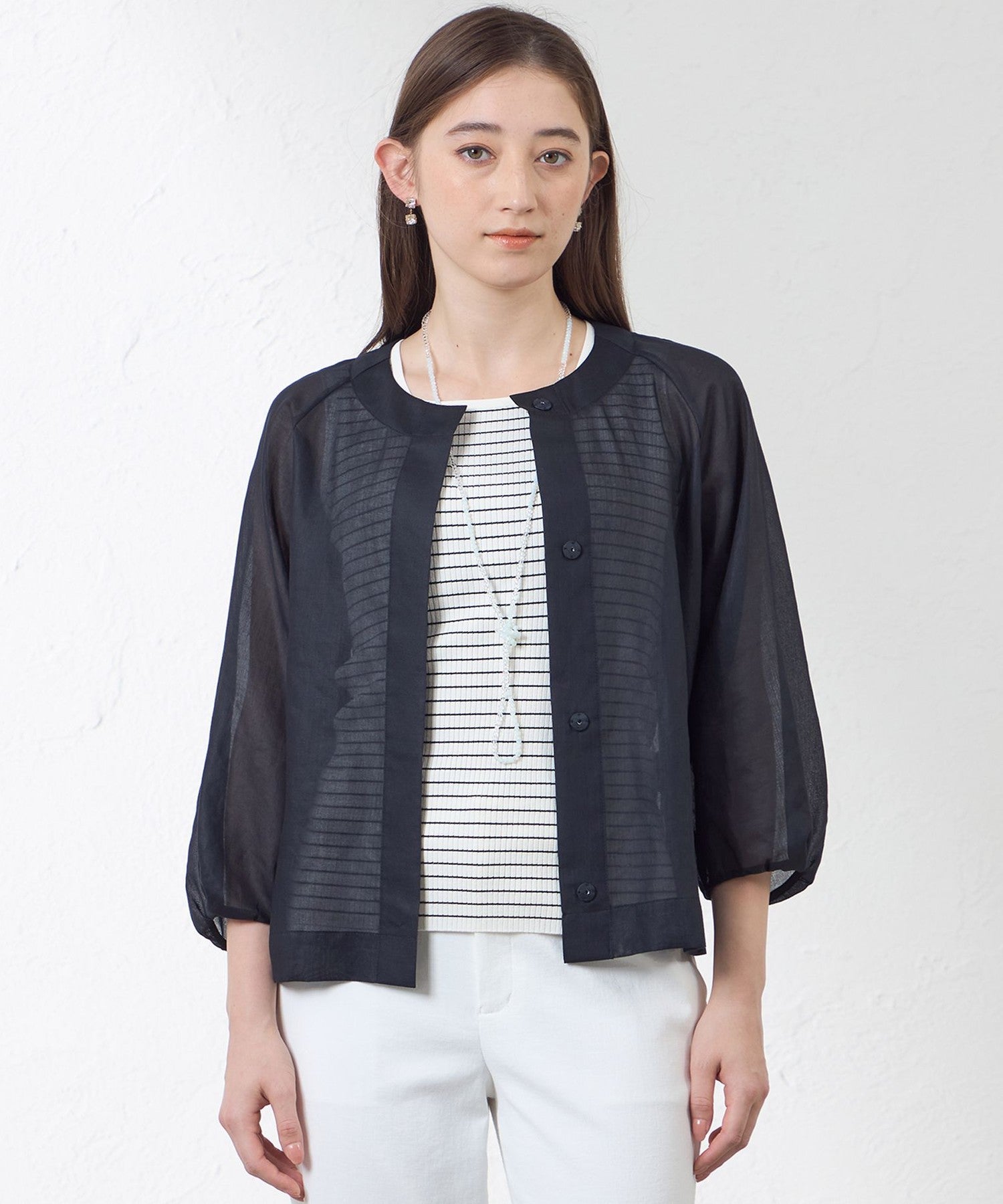 2231-V5E1355028__,28,モデル身長164cm 着用サイズ：38