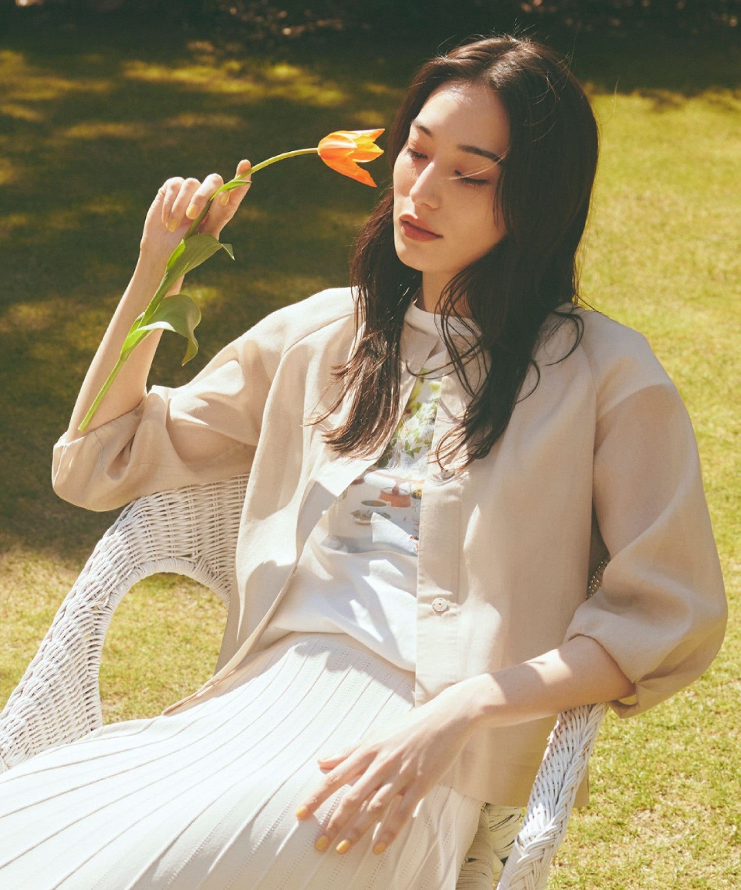 2231-V5E1355040__,40,モデル身長178cm 着用サイズ：38