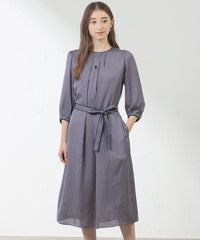 新品　 AMACA アマカ　アバカスドットプリントワンピース38薄灰46200円 アバカスドットプリントワンピース(ワンピース)｜AMACA(アマカ