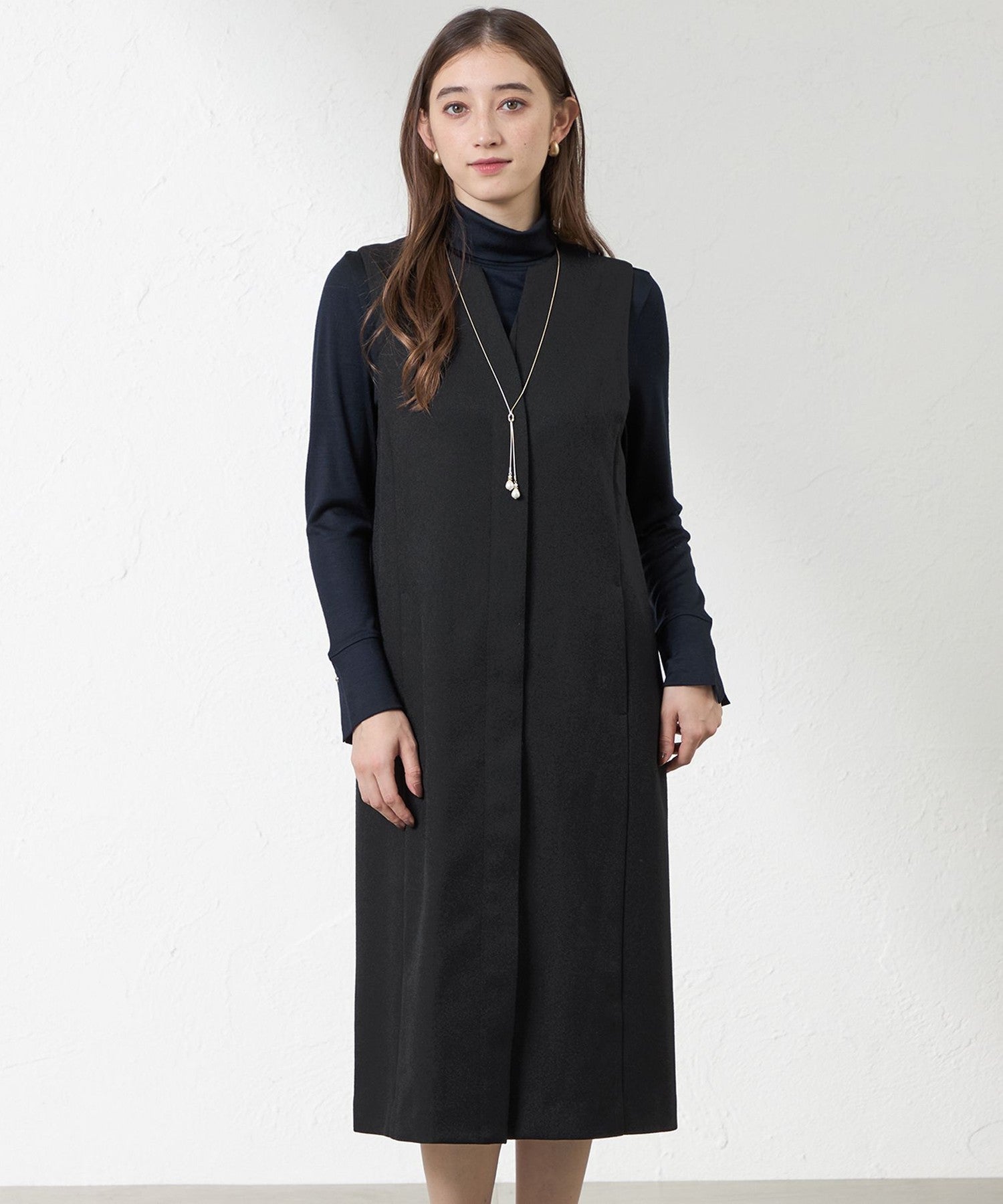 2231-V5J0564609__,09,モデル身長164cm 着用サイズ：38