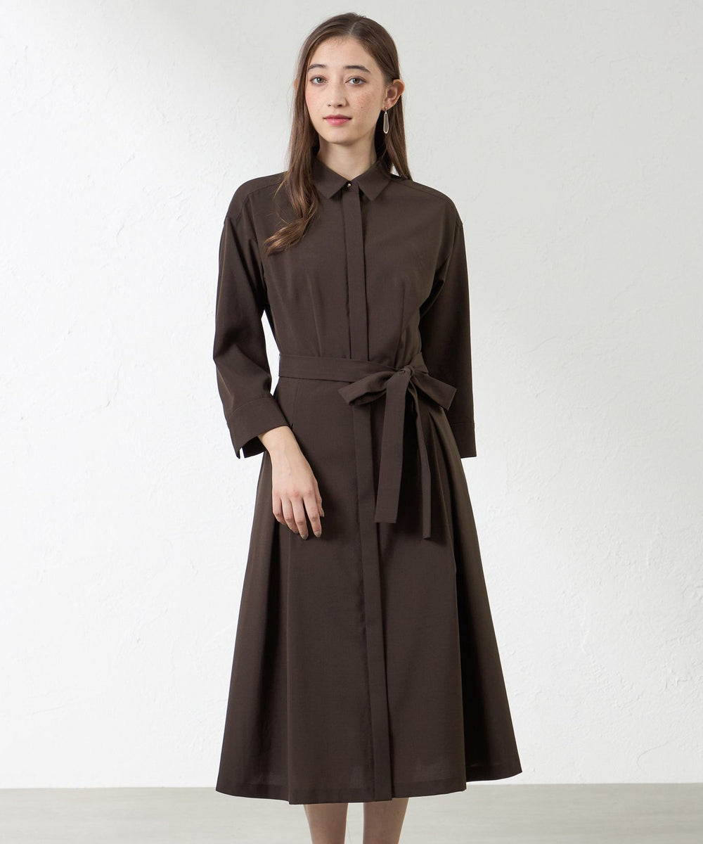 ウーリーポリエステルワンピース(ワンピース)｜AMACA(アマカ)の