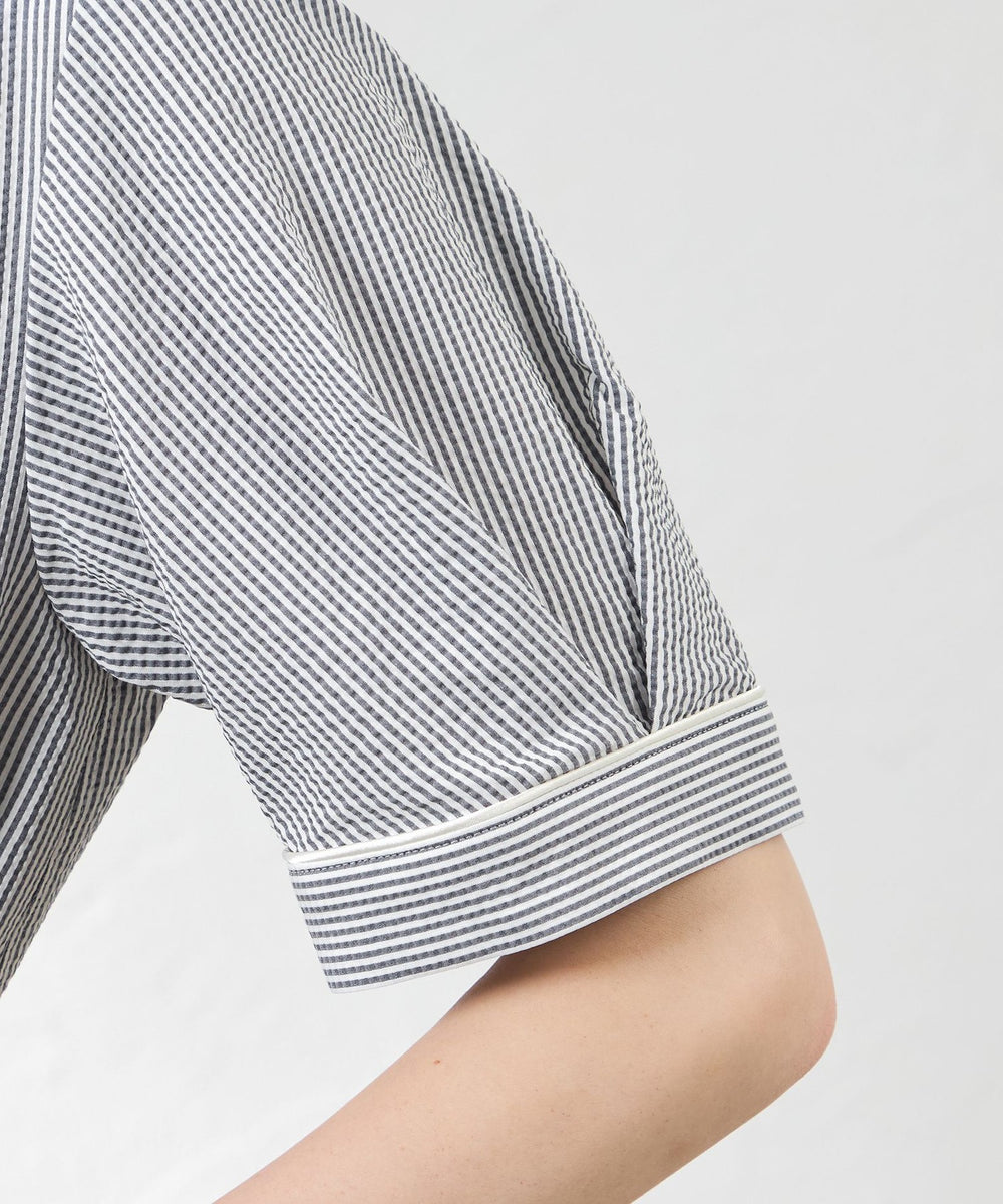 ポリエステルコットンサッカーワンピース(ワンピース)｜AMACA