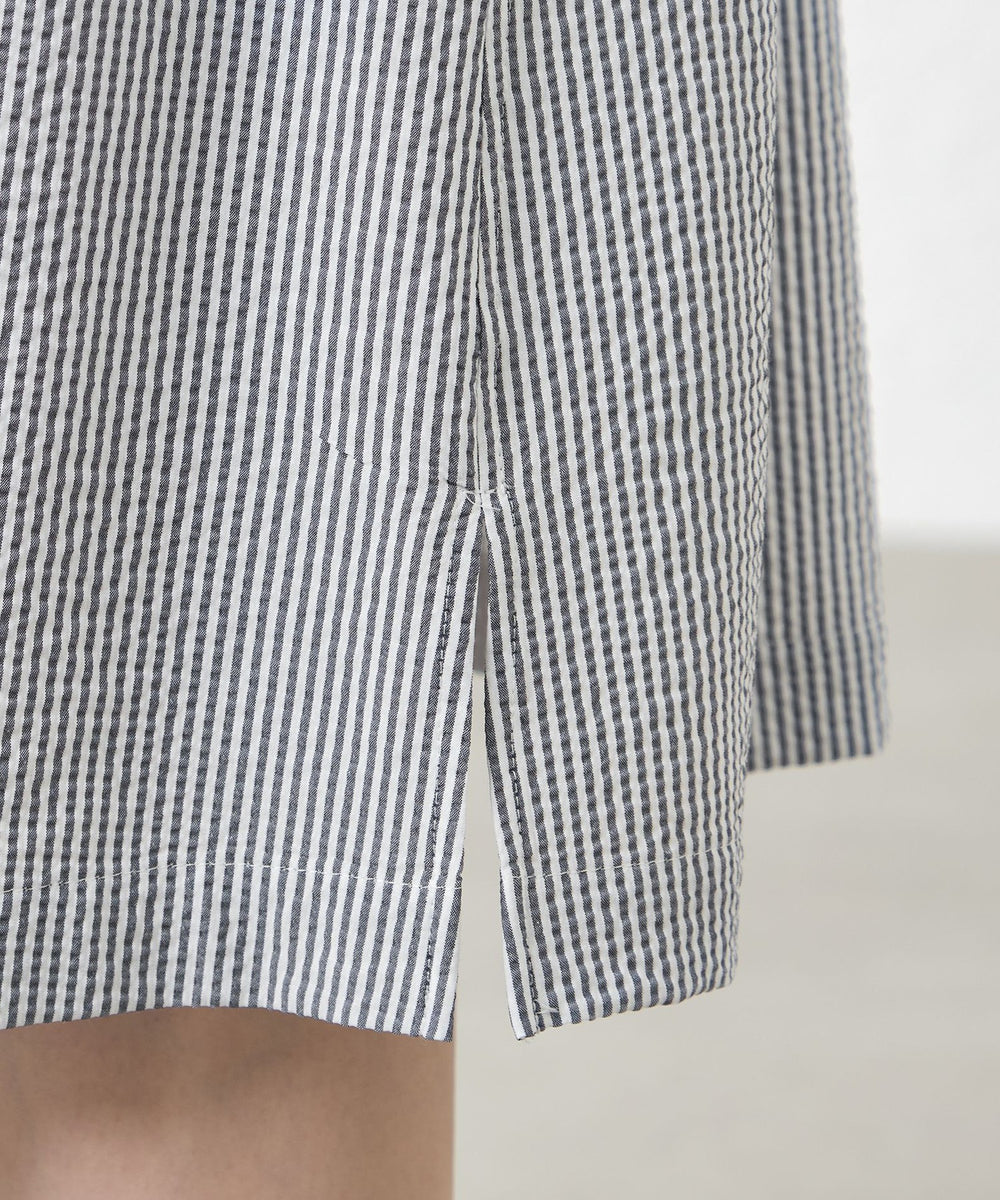 ポリエステルコットンサッカーワンピース(ワンピース)｜AMACA