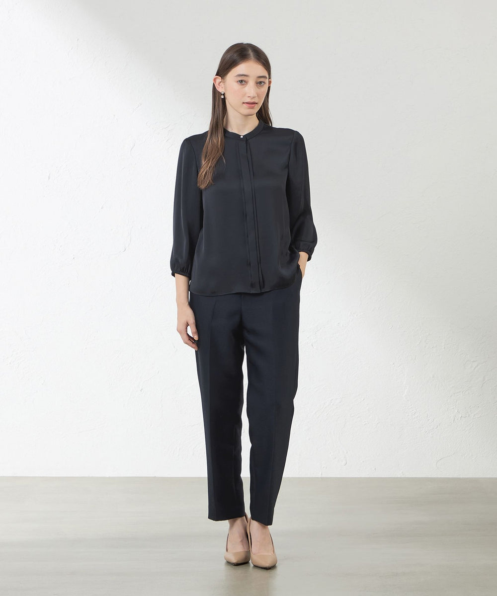 ブライトストレッチフロントタックブラウス(トップス)｜AMACA(アマカ