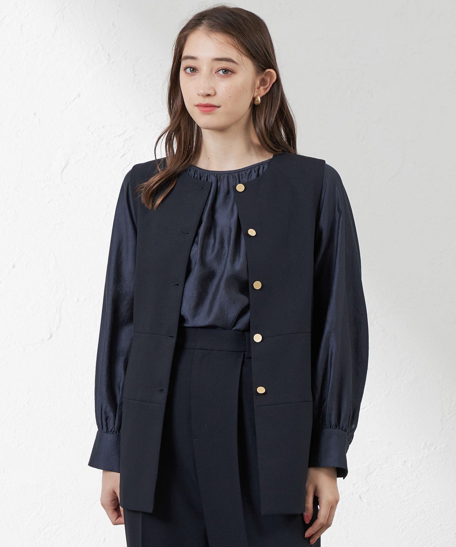 2231-V5M2730529__,29,モデル身長164cm 着用サイズ：38