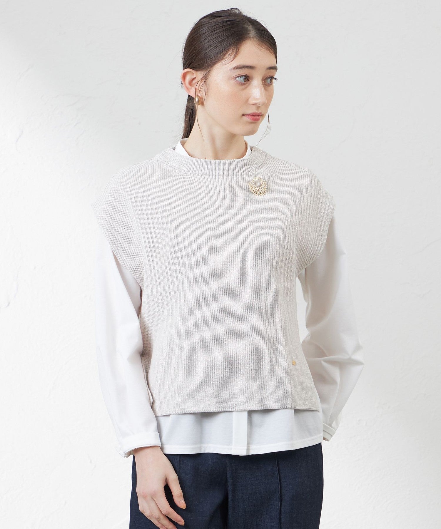 2231-V5N0151240__,40,モデル身長164cm 着用サイズ：38