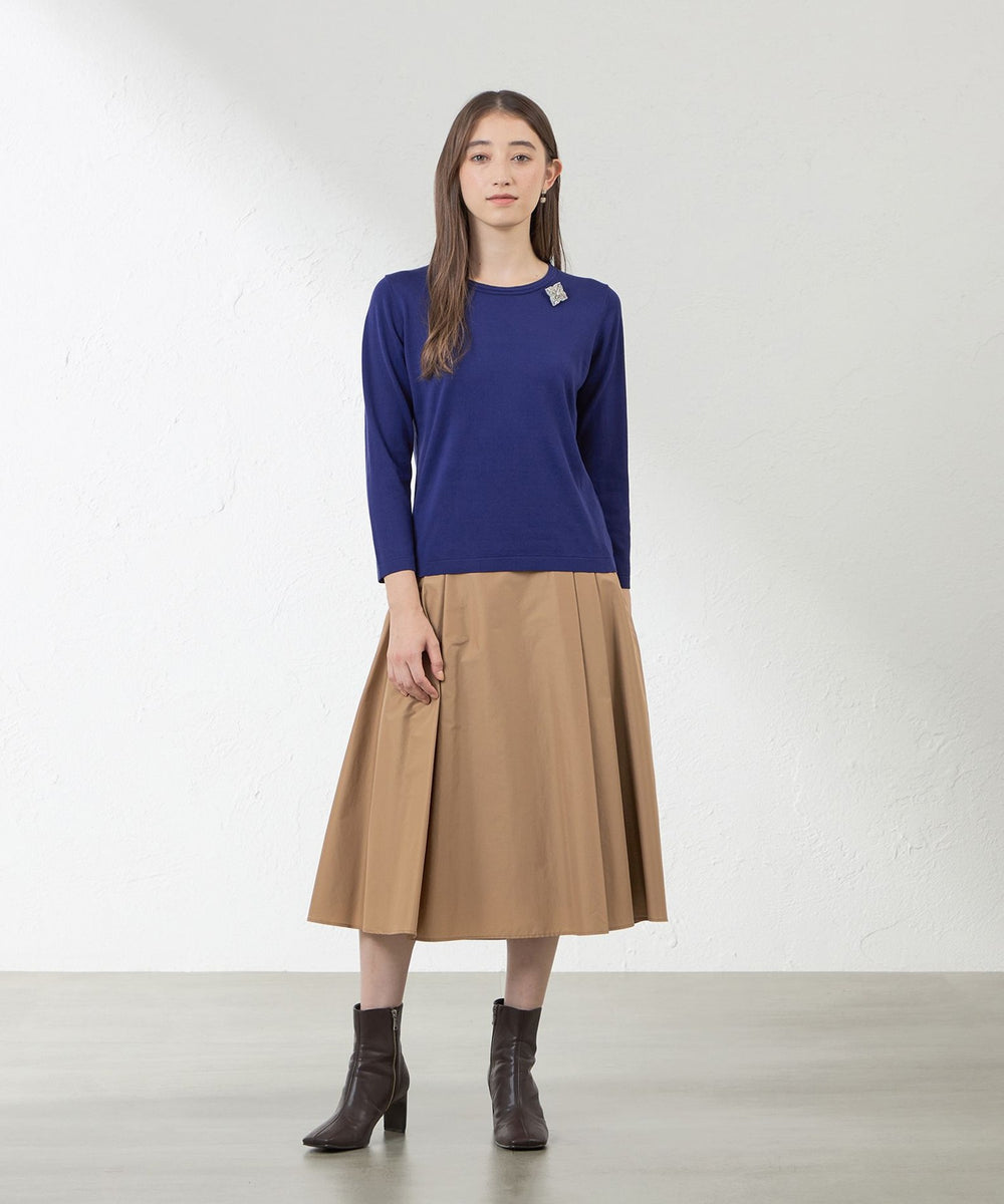 シルクコットンプルオーバーニット(トップス)｜AMACA(アマカ)の