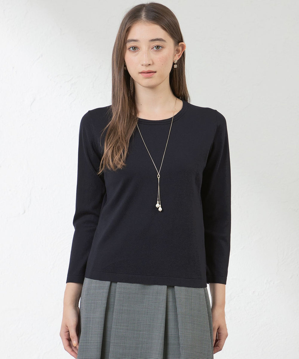 シルクコットンプルオーバーニット(トップス)｜AMACA(アマカ)の