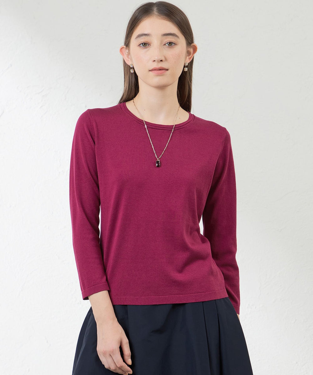 シルクコットンプルオーバーニット(トップス)｜AMACA(アマカ)の