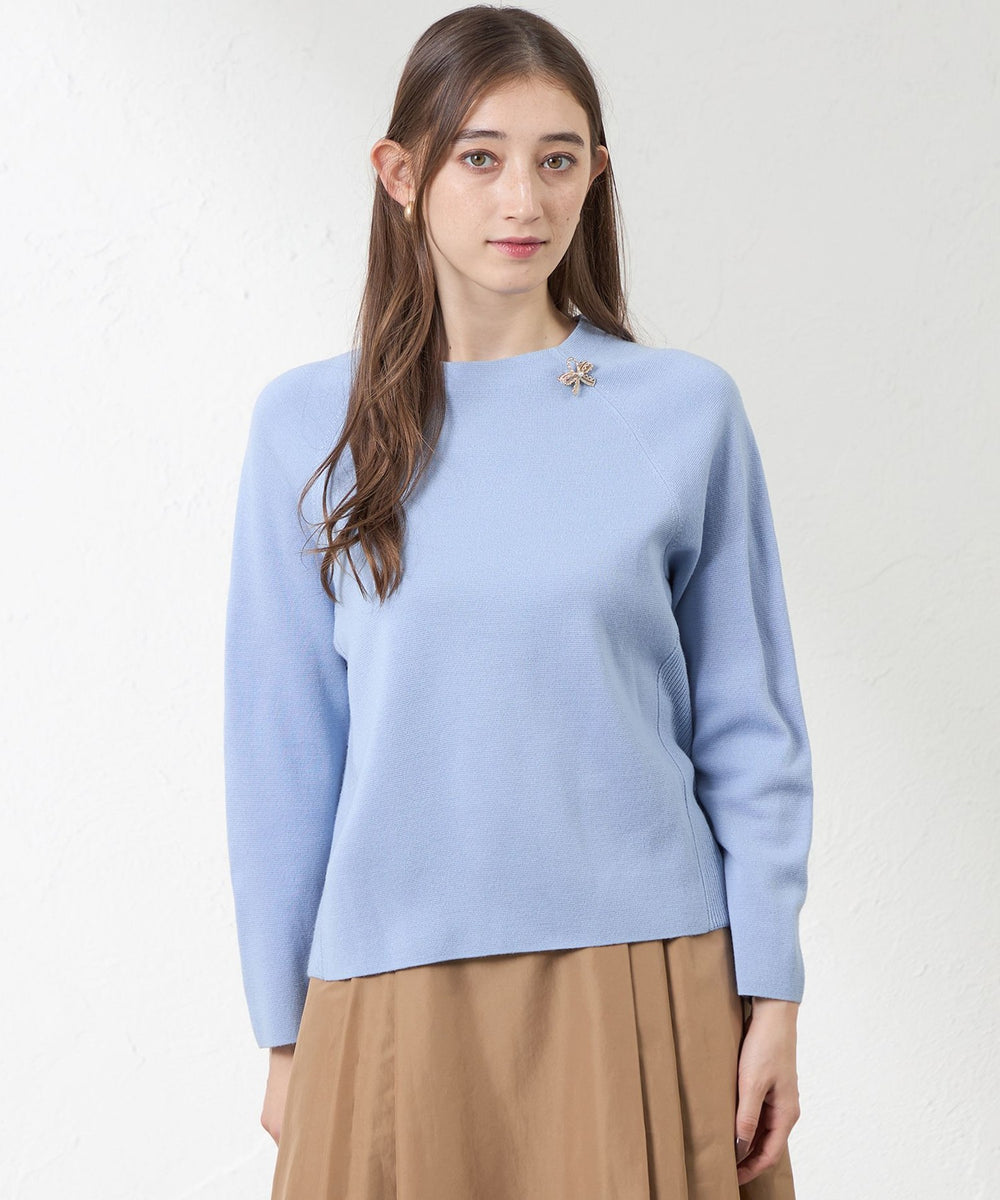 ウールミックスミラノリブニットプルオーバー(トップス)｜AMACA(アマカ