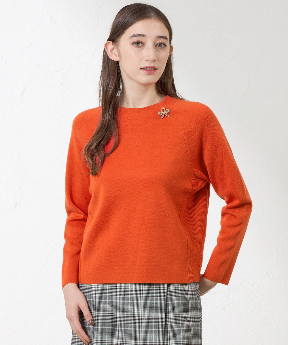 ウールミックスミラノリブニットプルオーバー(トップス)｜AMACA(アマカ