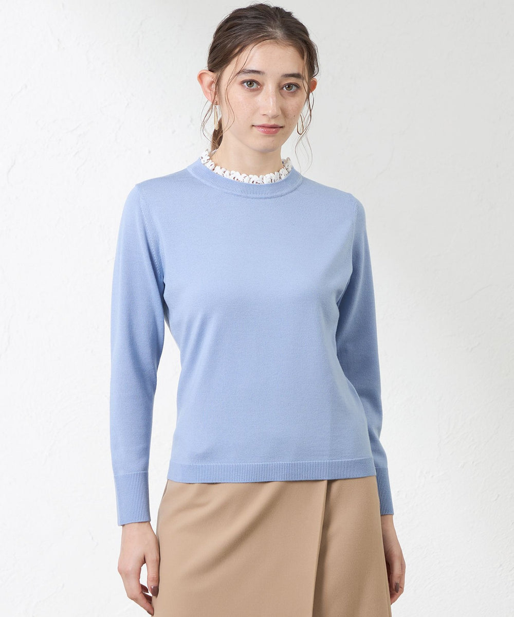 レース襟ニット(トップス)｜AMACA(アマカ)のファッション通販 - SANYO