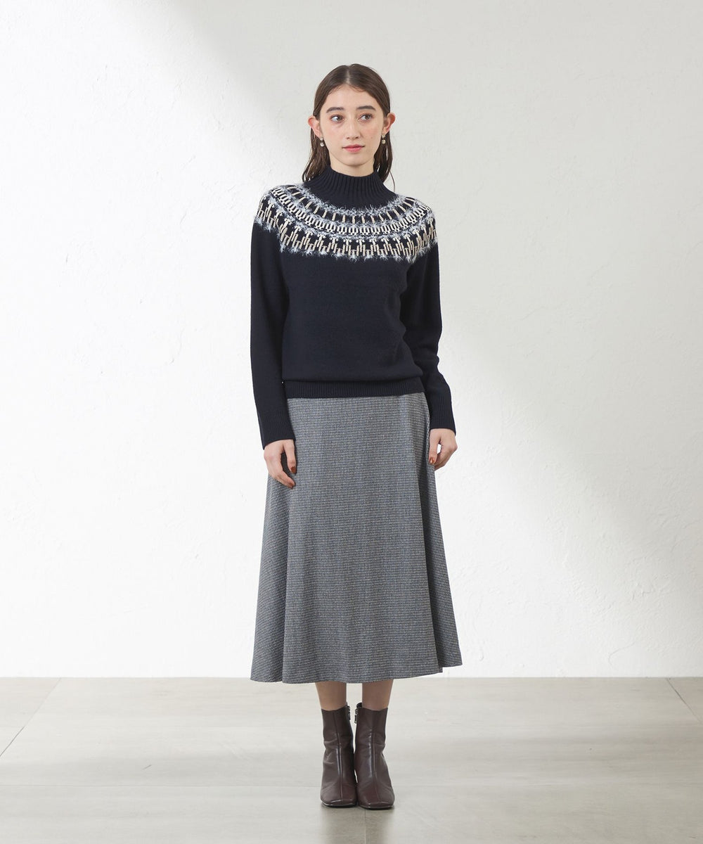 ジャカード求心ニット(トップス)｜AMACA(アマカ)のファッション通販