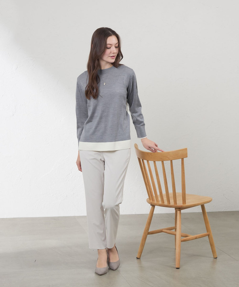 カラーブロッキングニット(トップス)｜AMACA(アマカ)のファッション