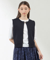 ペーパーヤーンショートニットベスト(トップス)｜AMACA(アマカ)の