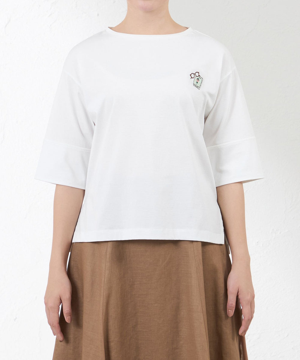 予約販売】刺繍Tシャツ(トップス)｜AMACA(アマカ)のファッション通販