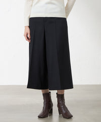 【未使用】★週末割引★Ferragamoカシミヤ入りワイドパンツ 46 XEXYMIX ゼクシィミックス ロング パンツ ミディアムフェザー 接触冷感