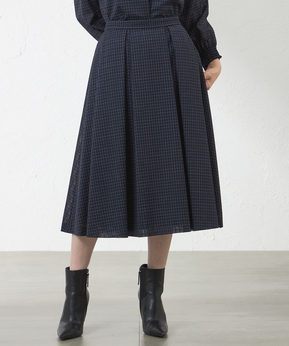 ☆紅葉☆AMACA タイプライターコットンスカート2着 トリアセテートコットンタイプライタースカート(スカート