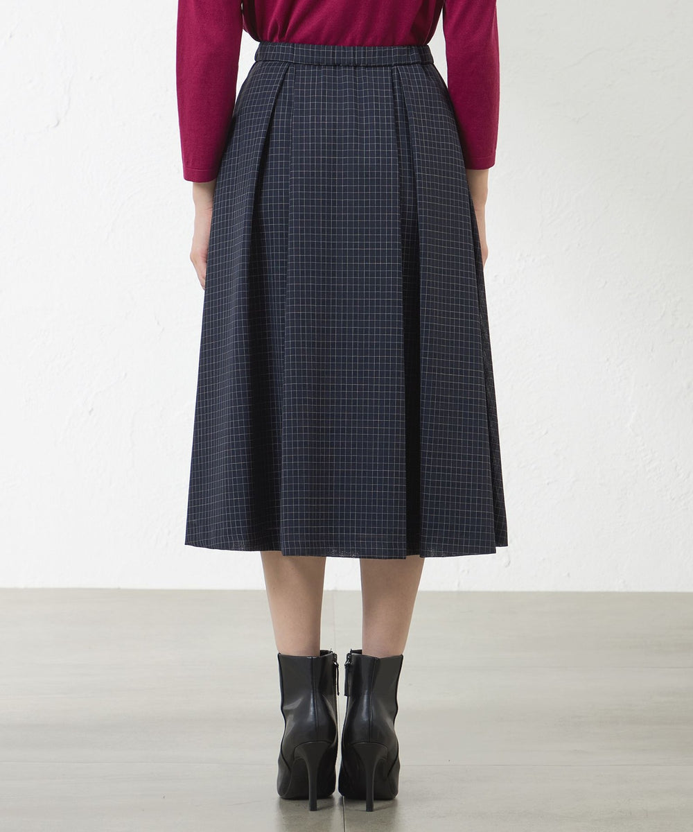 新品未使用品AMACAスカート LIBERTY】LINEN GARDENフレアースカート(スカート)｜AMACA