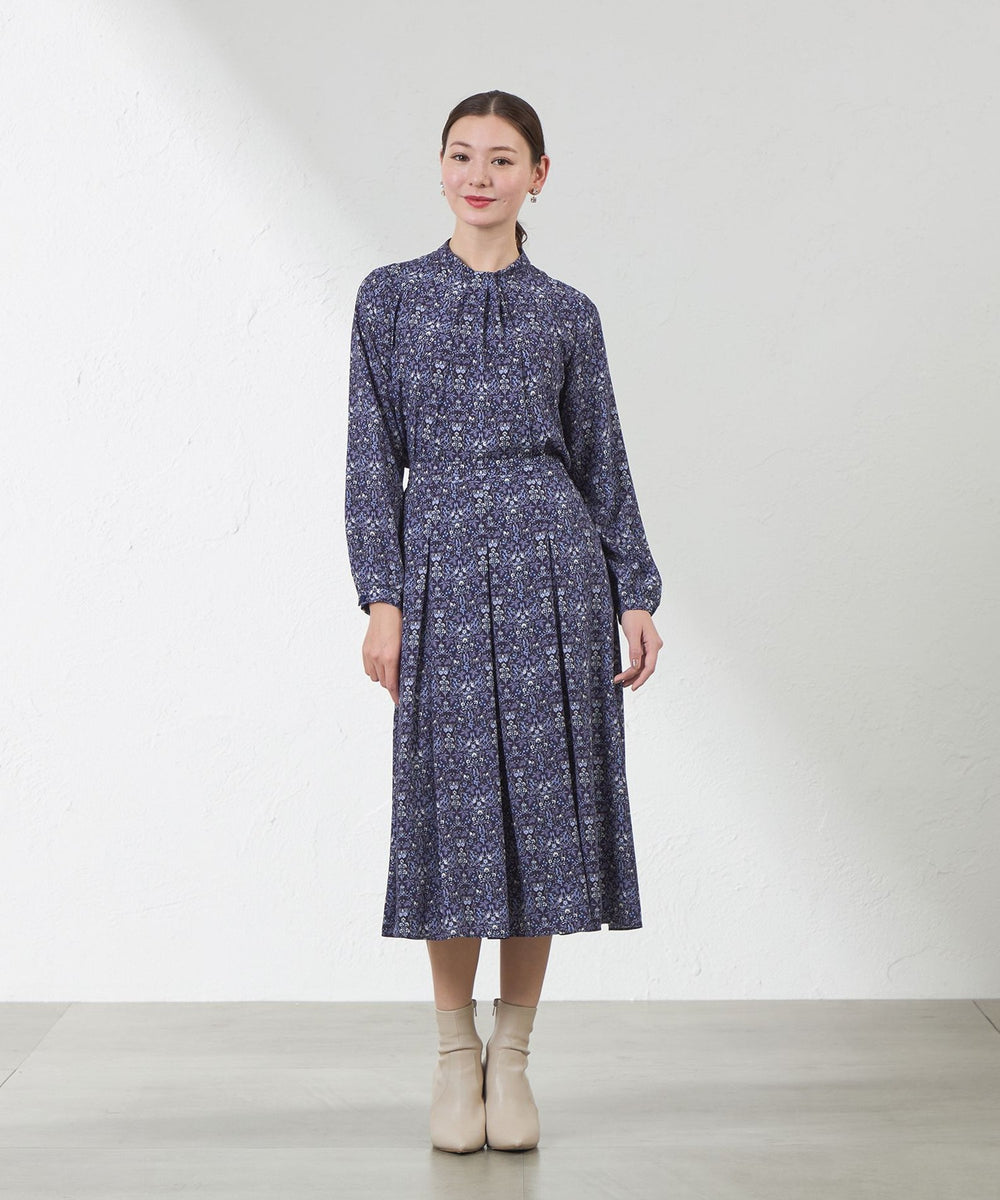 ゆか　0516 LIBERTY】Vine Thief バックサテンジョーゼットスカート(スカート