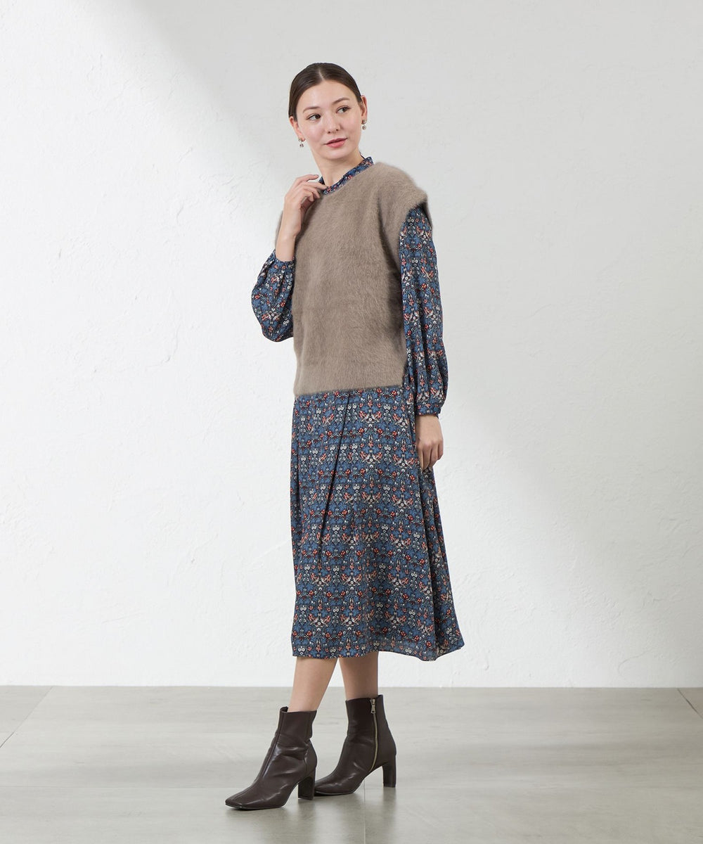 LIBERTY】Vine Thief バックサテンジョーゼットスカート(スカート