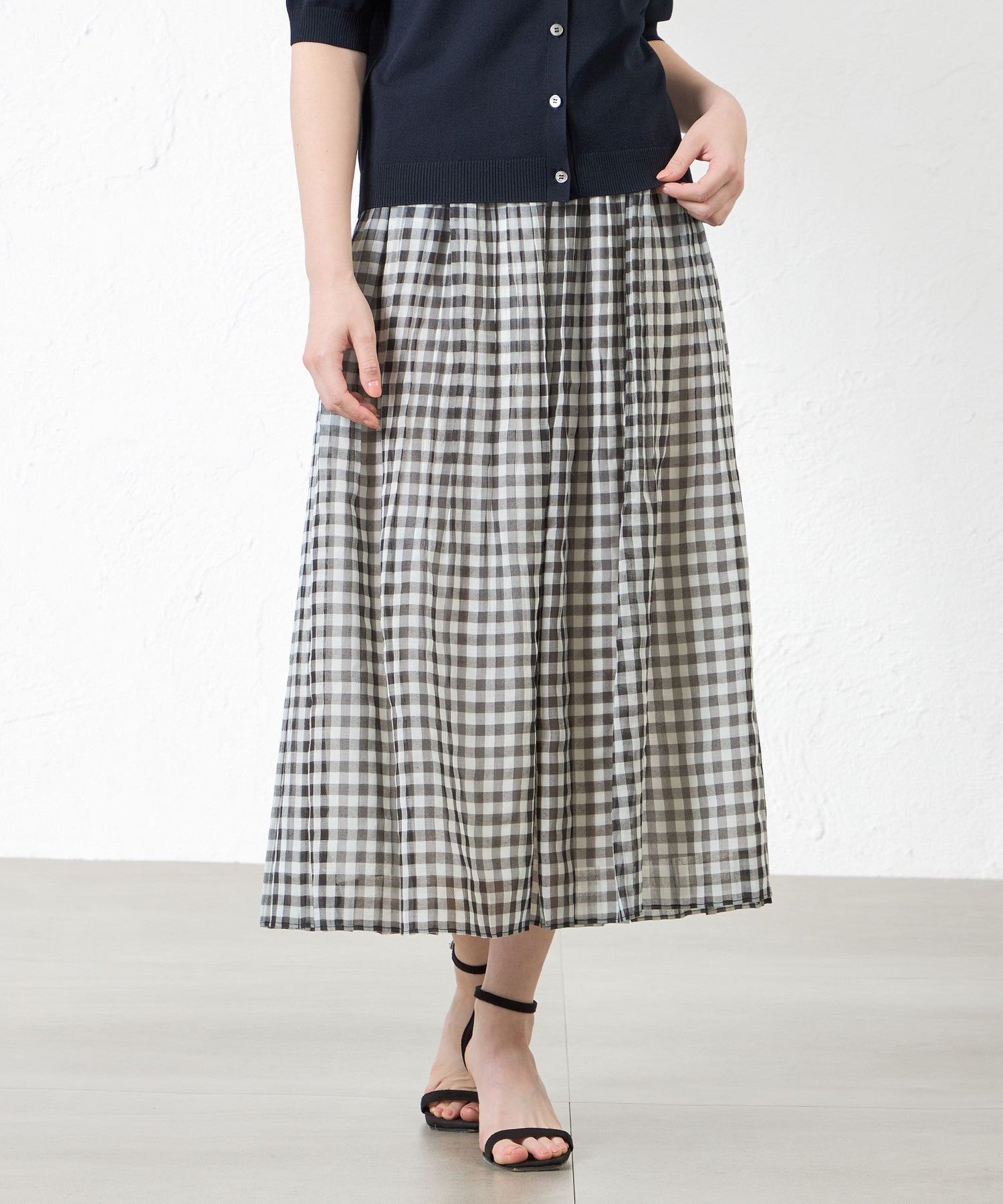 2231-V5S1857709__,09,モデル身長164cm 着用サイズ：38