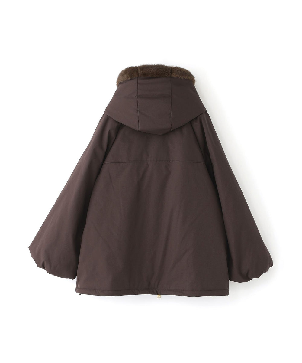 ファー取り外し2WAY】マットツイルフェイクファー(コート)｜BIANCA