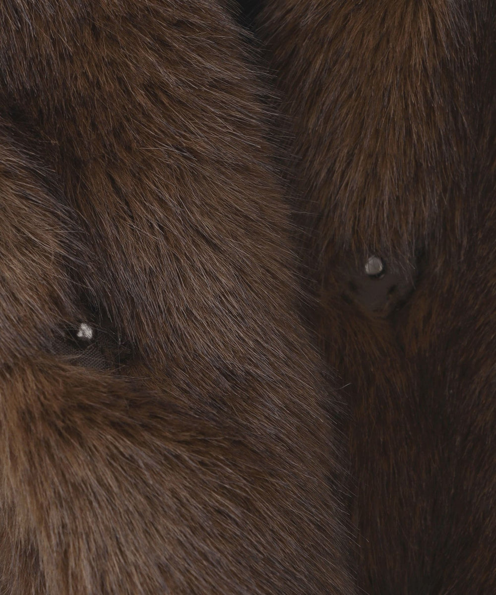 ファー取り外し2WAY】マットツイルフェイクファー(コート)｜BIANCA