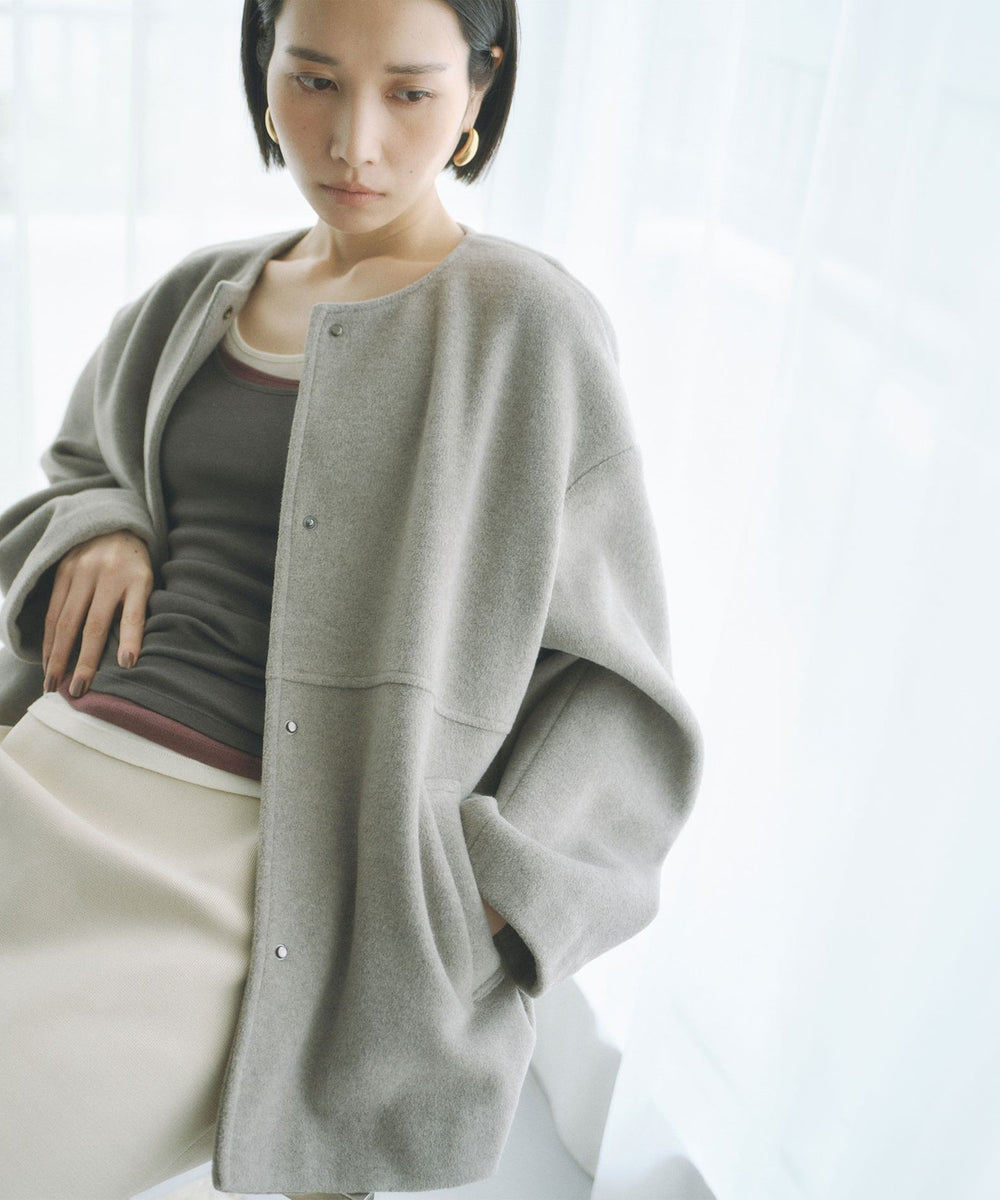 着回し抜群】ブルゾンライクニットアウター(コート)｜BIANCA(ビアンカ