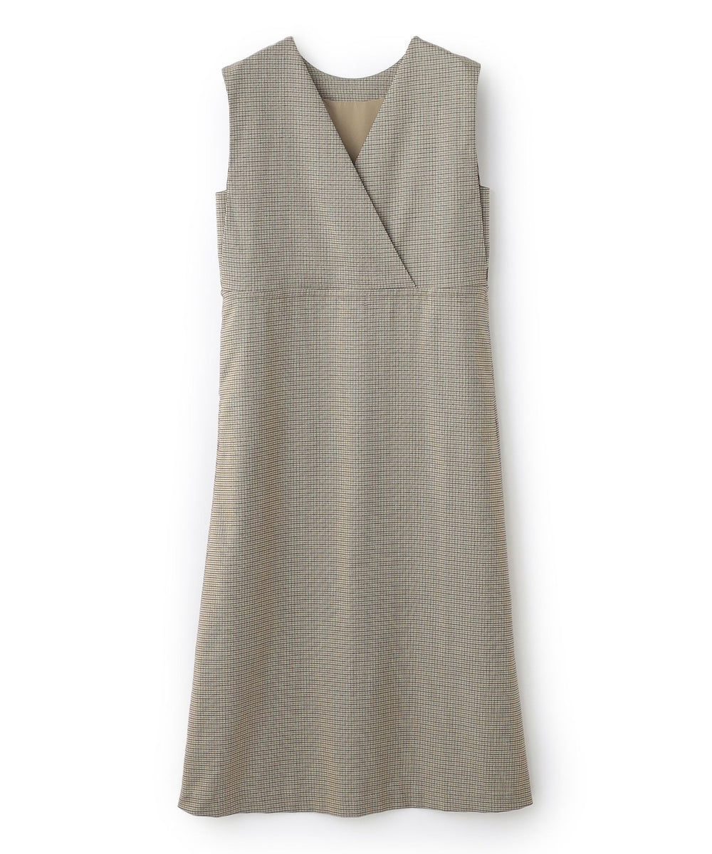 BAILA12月号掲載】【2WAY着回し】千鳥格子ナローワンピース(ワンピース