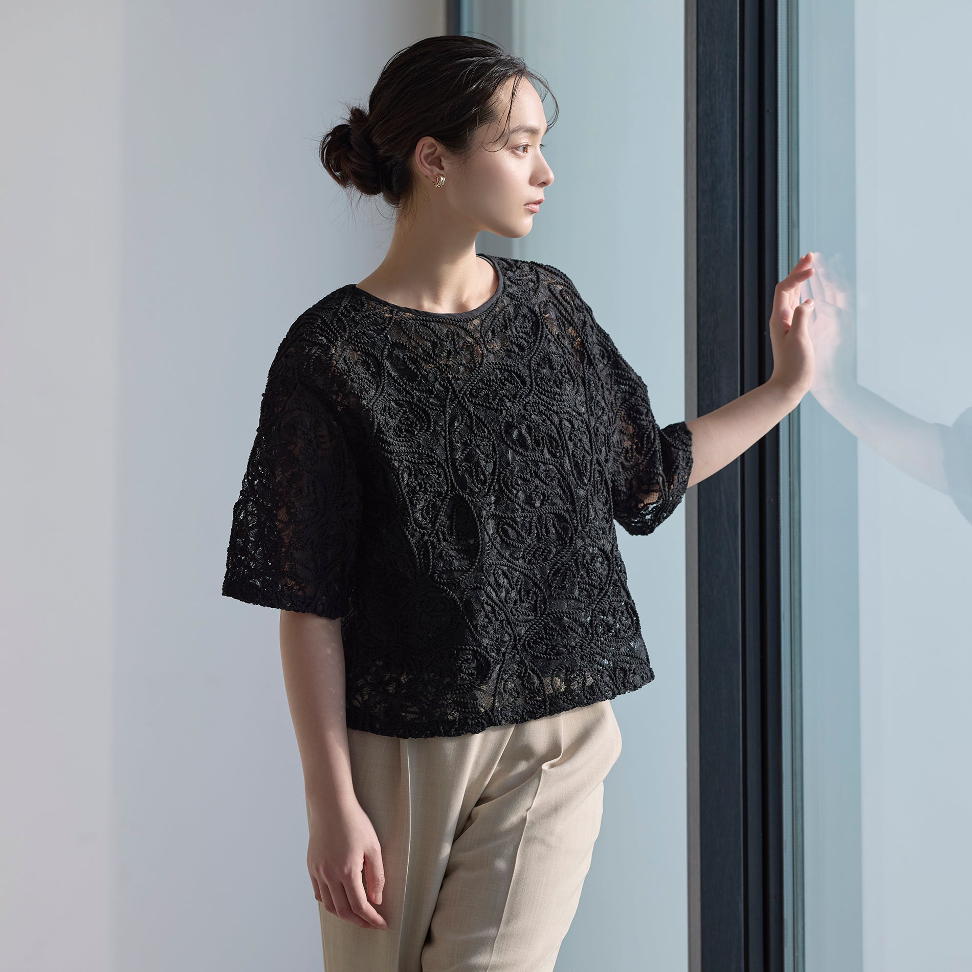 2271-W1M0751209__,09,モデル身長163cm 着用サイズ：M