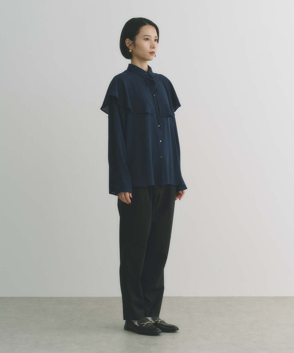 2WAYでオンオフ楽しめる】ケープコンビブラウス(トップス)｜BIANCA