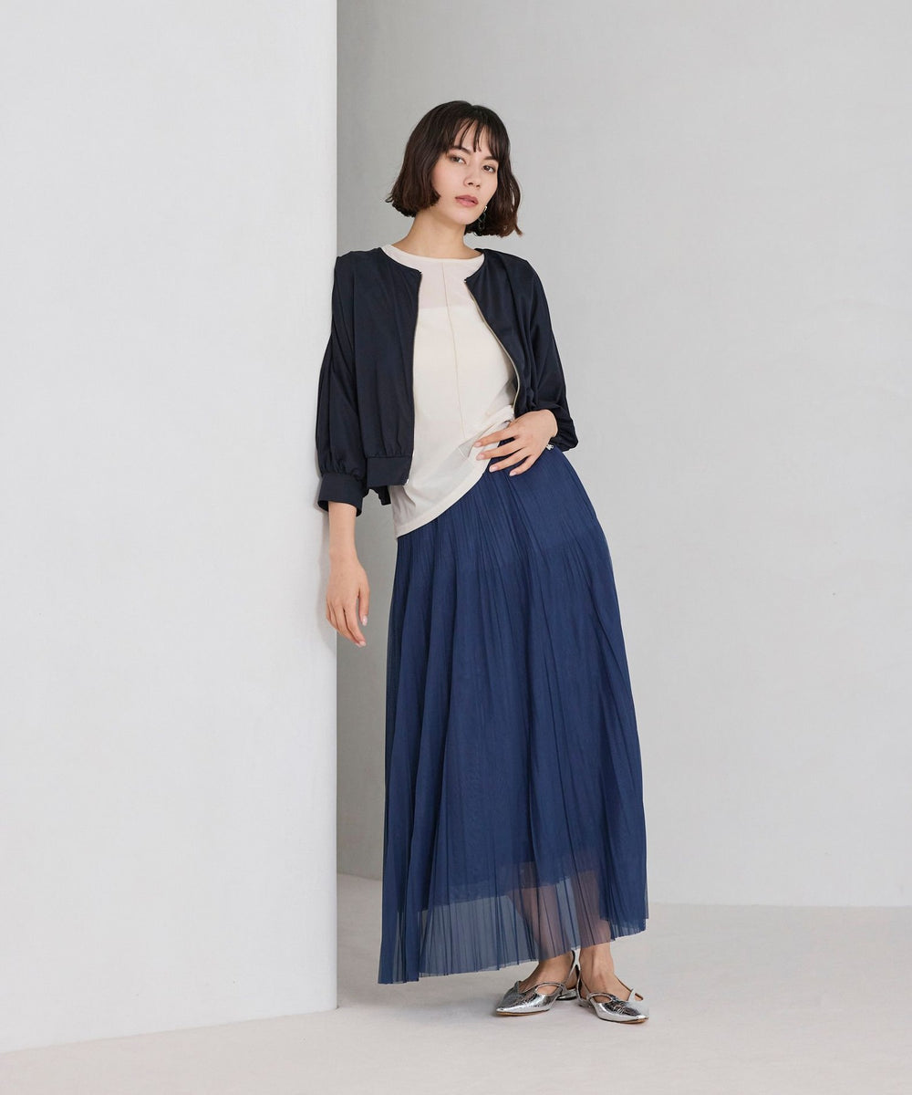 K*y様 OHGA ベロアトップス BAILA12月号掲載】【トレンドミックス】シアーベロアカットソー