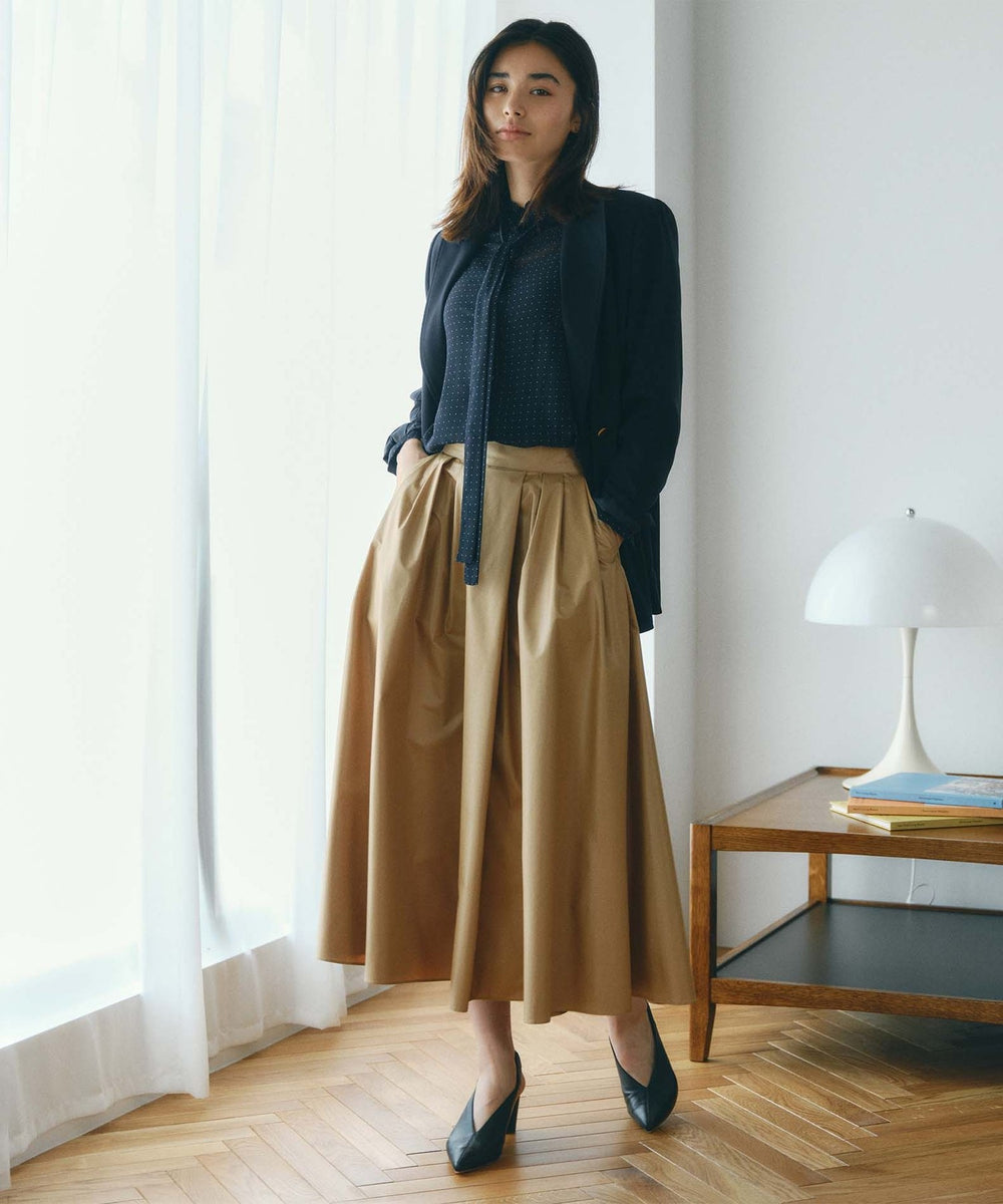 着回し抜群】レザーライク フレアスカート(スカート)｜BIANCA(ビアンカ