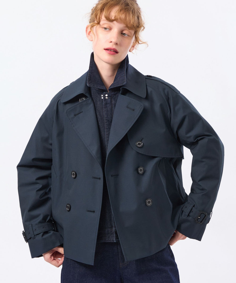 MACKINTOSH PHILOSOPHY ショートトレンチコート WELBURY TRENCH SHORT(ウェルベリートレンチショート)】ライト