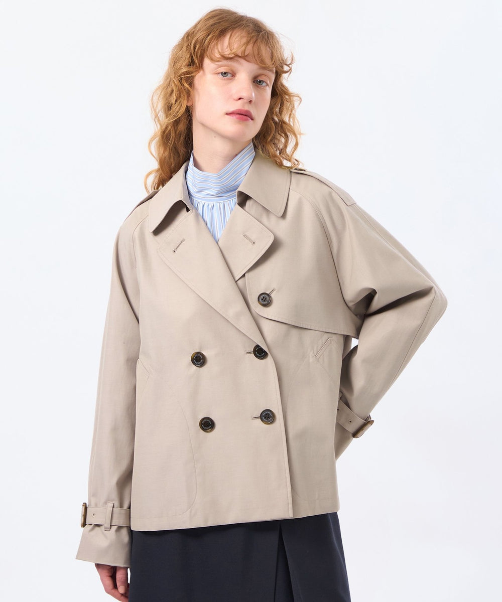 MACKINTOSH PHILOSOPHY ショートトレンチコート WELBURY TRENCH SHORT(ウェルベリートレンチショート)】ライト