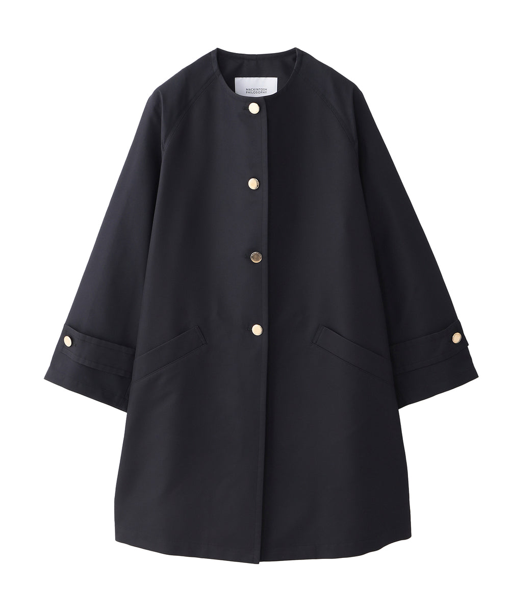 WELBURY NO COLLAR(ウェルベリーノーカーラー)】ダブルクロス製(コート