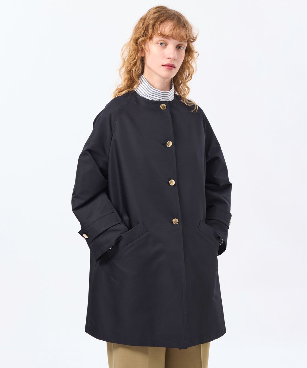WELBURY NO COLLAR(ウェルベリーノーカーラー)】ダブルクロス製(コート