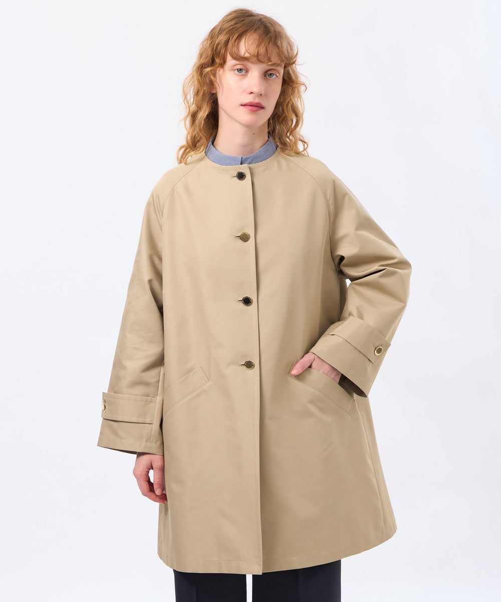 WELBURY NO COLLAR(ウェルベリーノーカーラー)】ダブルクロス製(コート