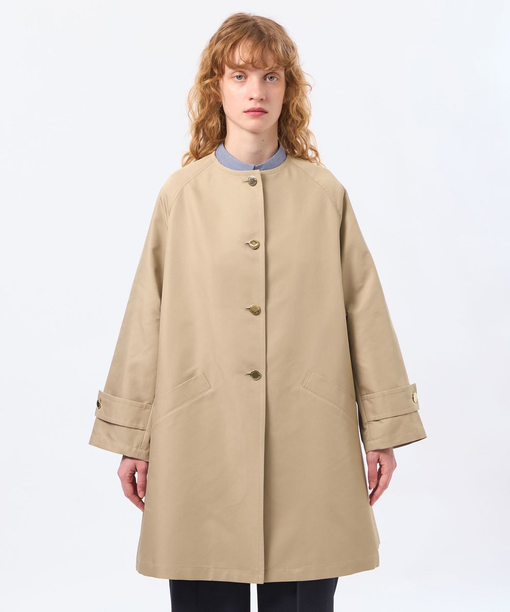 WELBURY NO COLLAR(ウェルベリーノーカーラー)】ダブルクロス製(コート