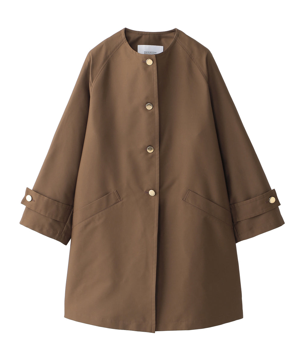 WELBURY NO COLLAR(ウェルベリーノーカーラー)】ダブルクロス製(コート