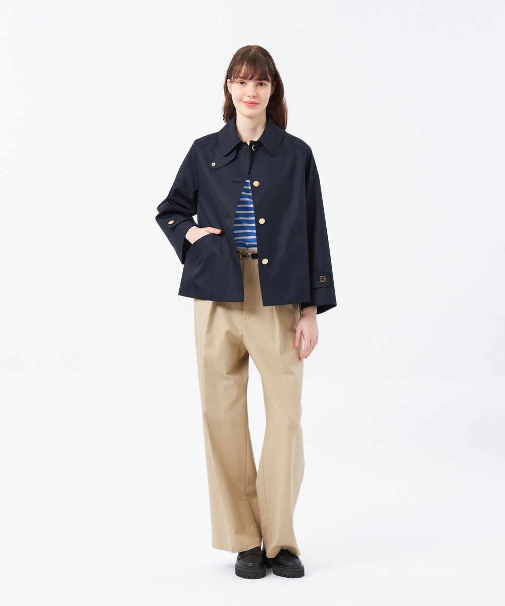 WELBURY SHORT(ウェルベリーショート)】シャンブレーギャバジン(コート