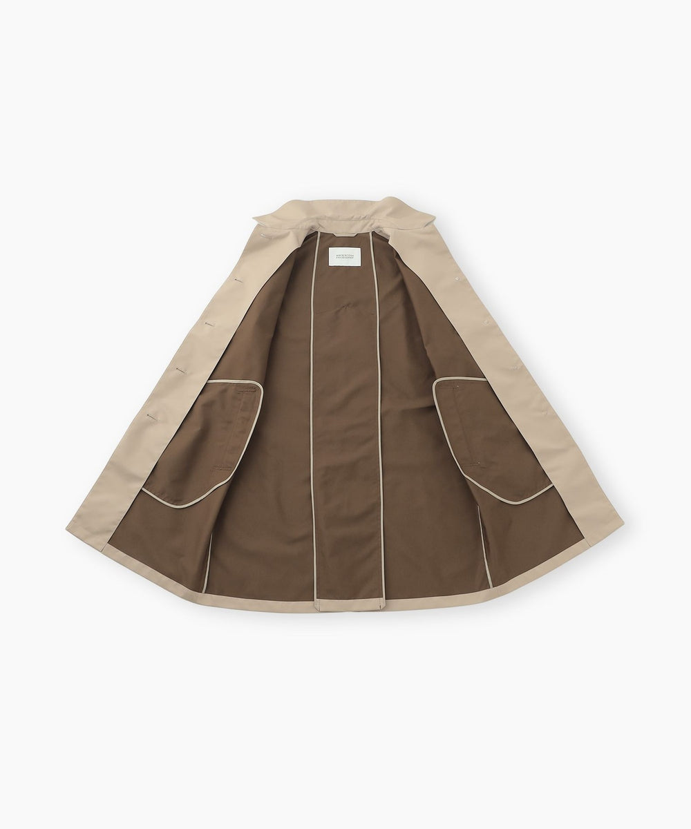 WEB&一部店舗限定】インバーテッドステンカラーコート ダブルクロス製